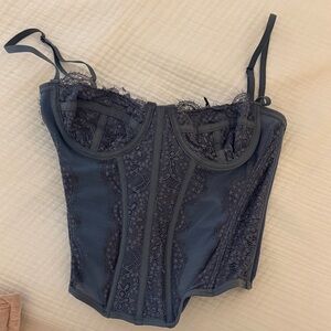 Urban outfitters blue corset